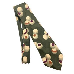 #5666 Secours Olive green Pool Billards Balls Novelty Necktie, Tie 57X3.5